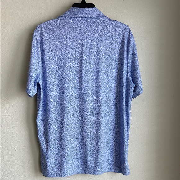 Polo by Ralph Lauren Men's Light Blue Patterned Polo Shirt Size Small - Picture 4 of 5